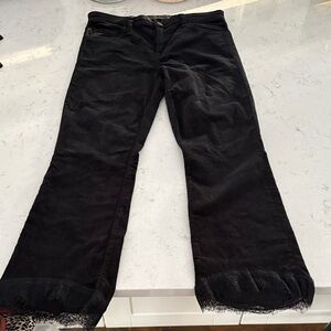 J Brand Velour Black pant